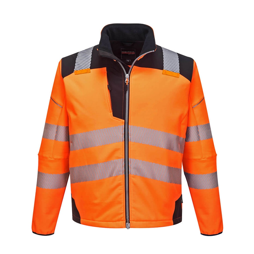 Softshell Haute-Visibilité PW3 - Orange/Noir