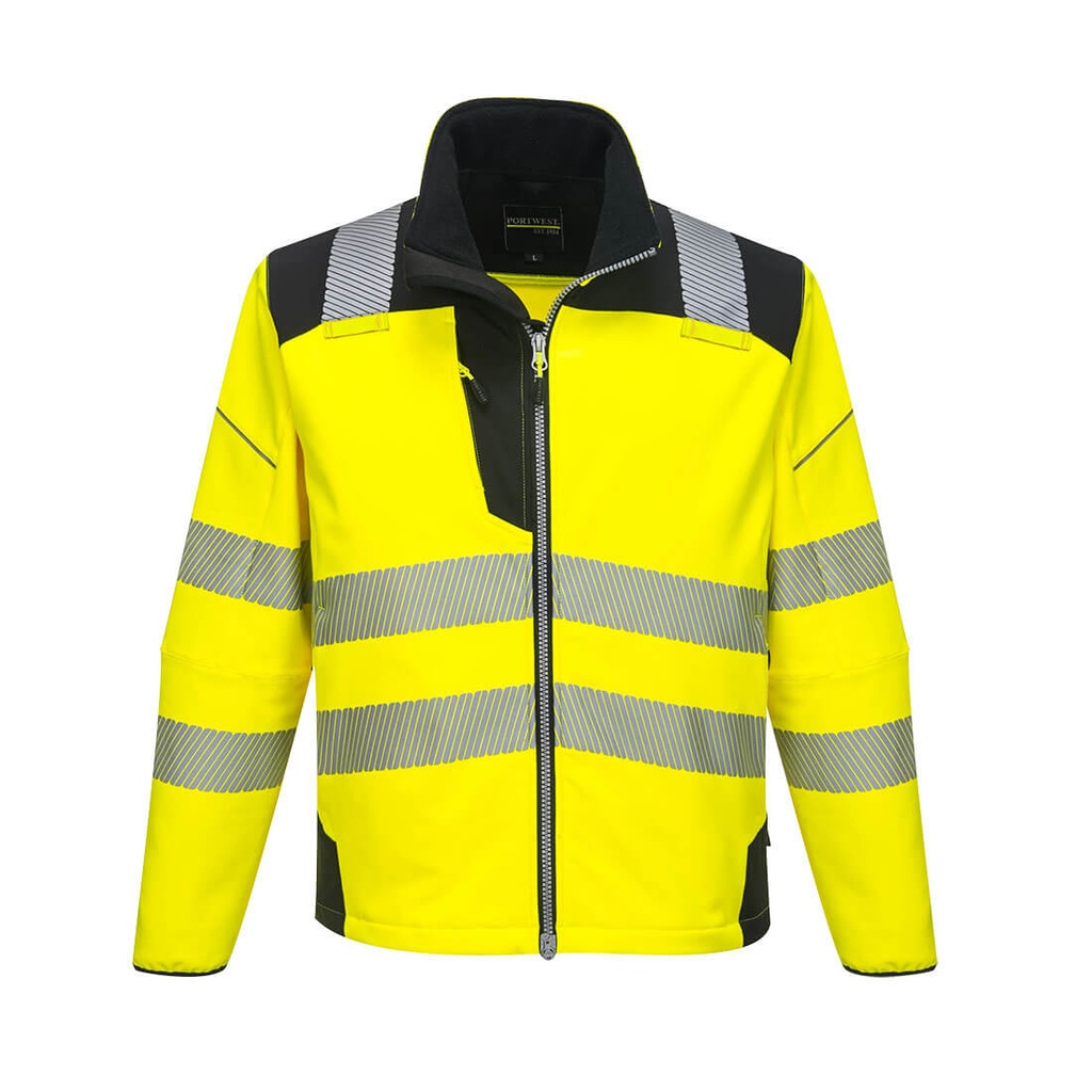 Softshell Haute-Visibilité PW3 - Jaune/Noir