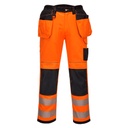 Pantalon HV PW3 poches flottantes - Standard - Orange/Noir