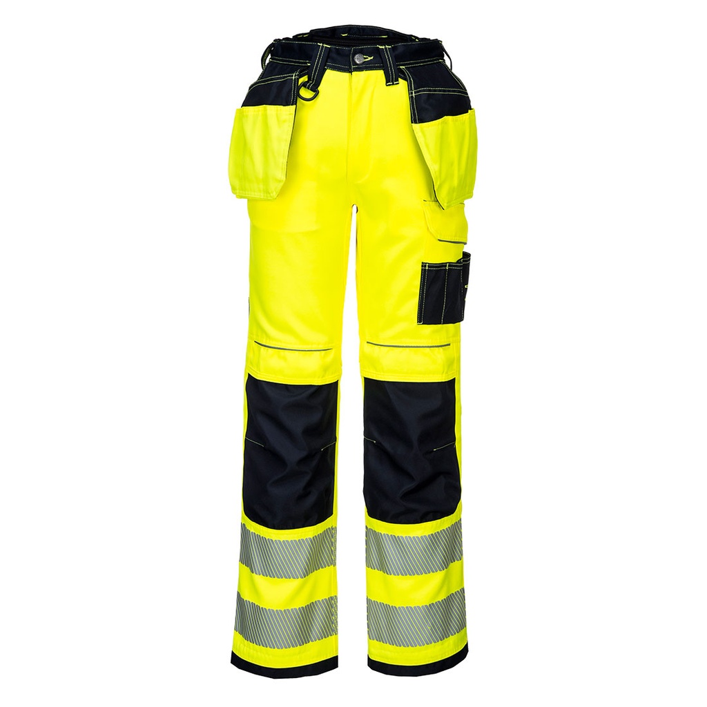 Pantalon HV PW3 poches flottantes - Standard - Jaune/Noir