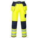 Pantalon HV PW3 poches flottantes - Standard - Jaune/Marine