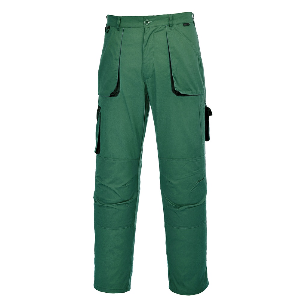 Pantalon Portwest Texo Contrast - Standard - Vert bouteille