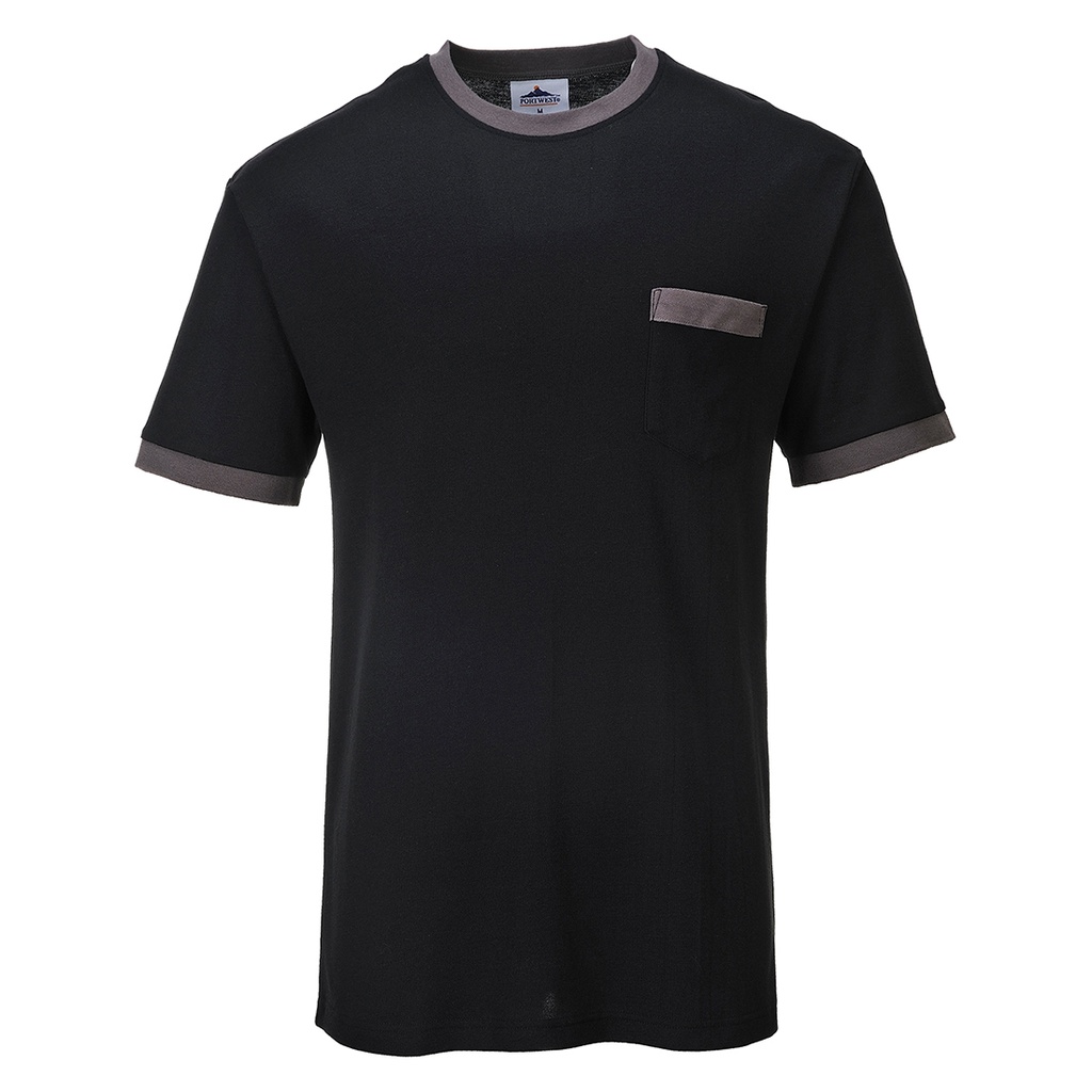 T-shirt contrasté Portwest Texo - Noir