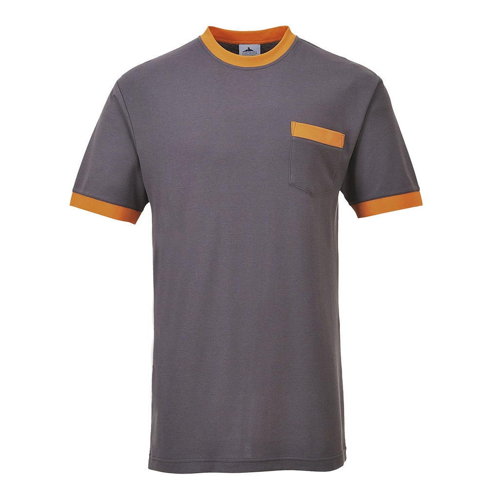 T-shirt contrasté Portwest Texo - Gris