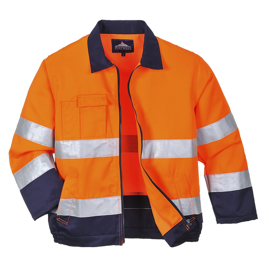 Veste Hi-Vis Madrid - Orange/Marine