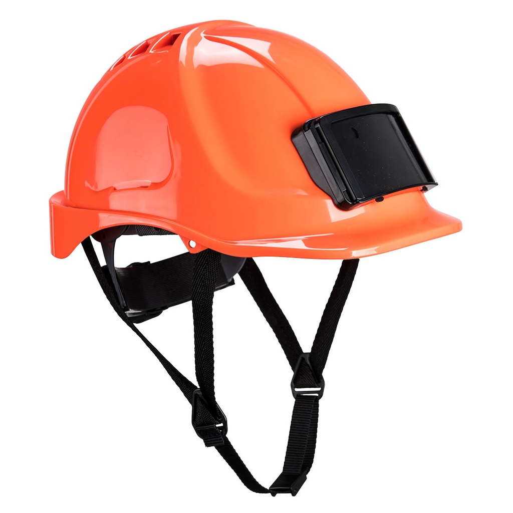 Casque Endurance avec porte-badge - Orange