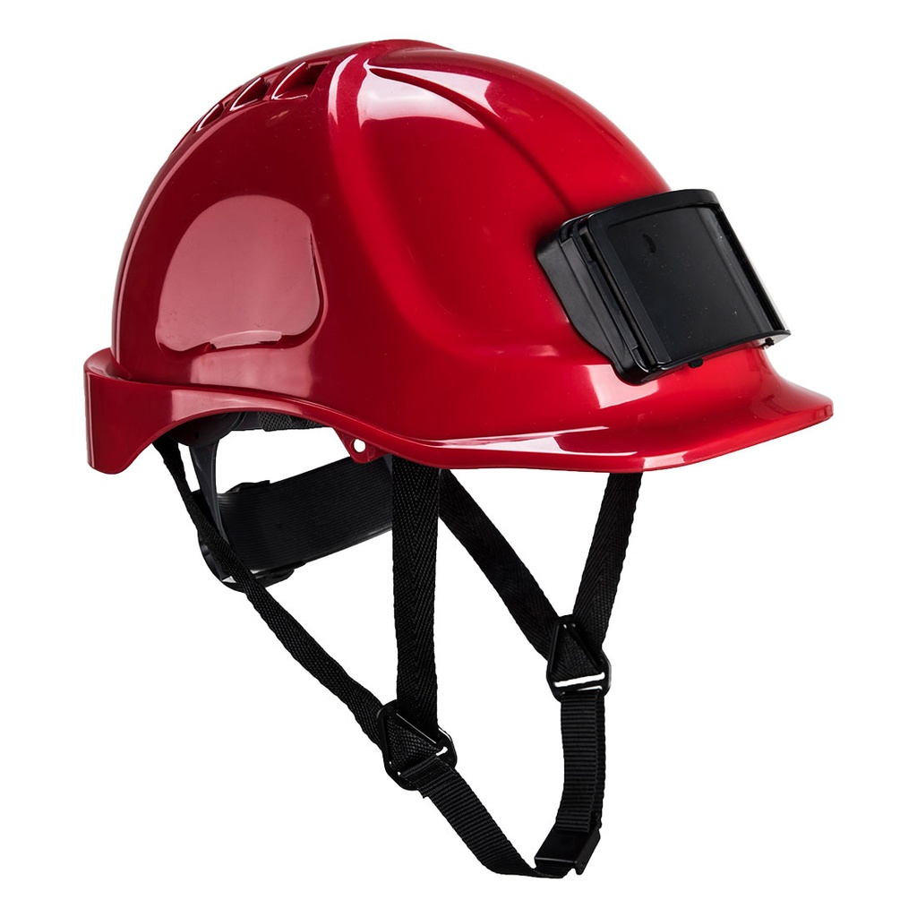 Casque Endurance avec porte-badge - Rouge