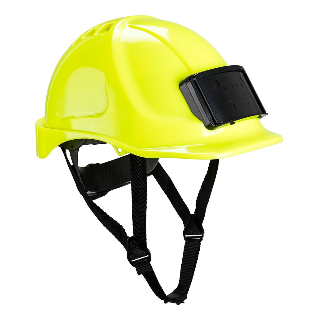 Casque Endurance avec porte-badge - Jaune