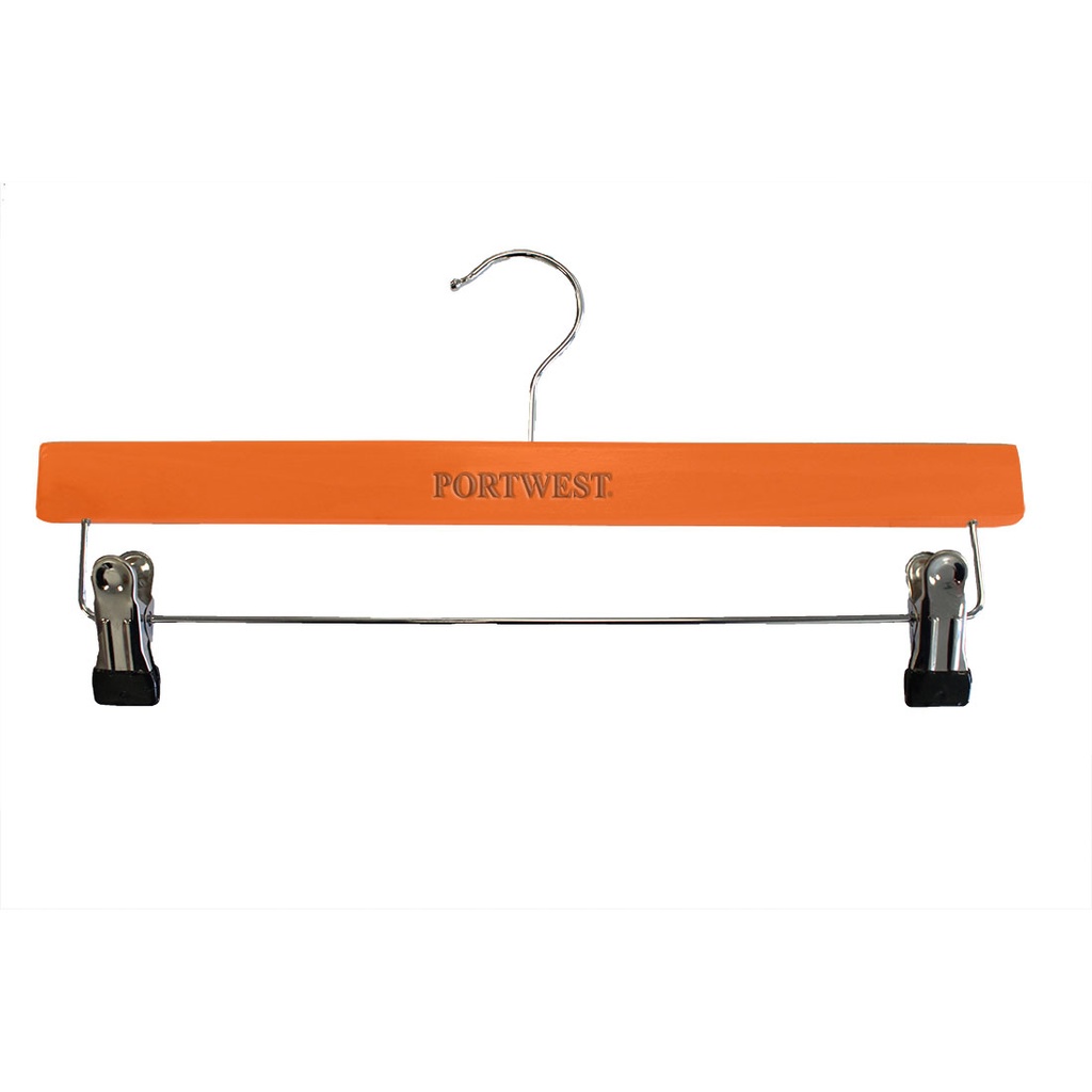 Cintre bois Portwest pour pantalons - Orange