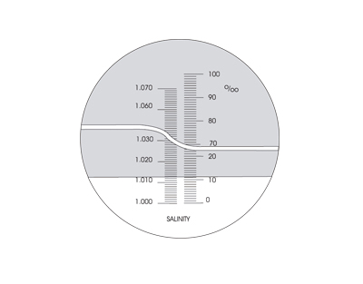 Hand Refractometer Salinity 0-100 (per mil) salt