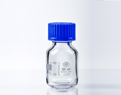 ISO bottle blue cap 50 mL, GL32, SIMAX