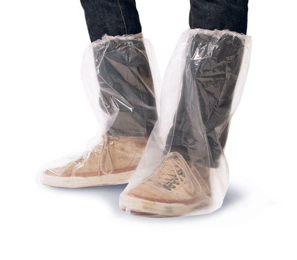 Surbottes PE 70µ transparentes martelées - Taille standard - 20 sachets de 50