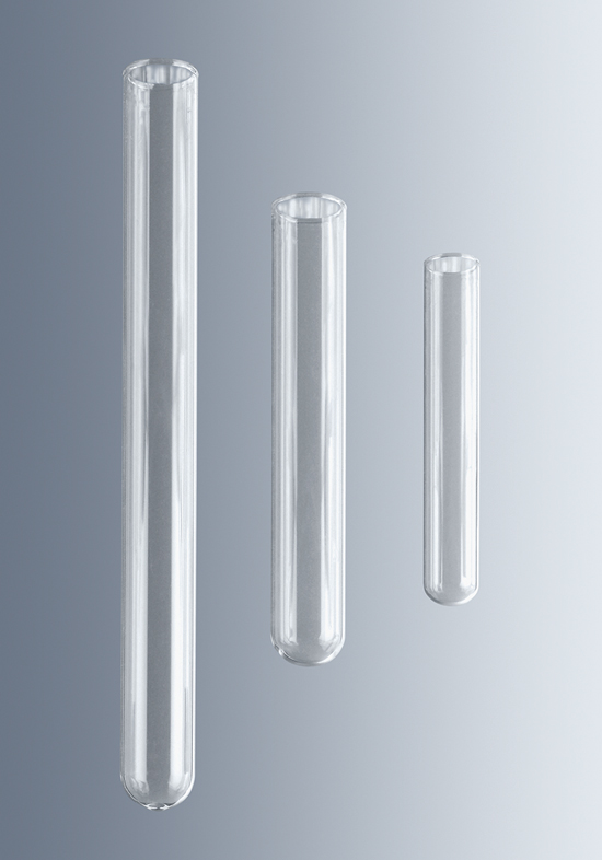 Tubes à essais verre borosilicaté sans bord - boîte de 100