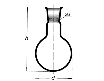 Simax flask flat bottom 29/32