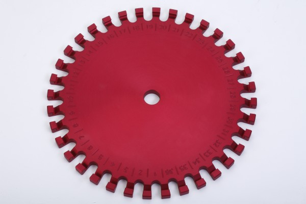 Couronne à jusqu'à 36 butyromètres, rayon de couronne effectif : 260 mm