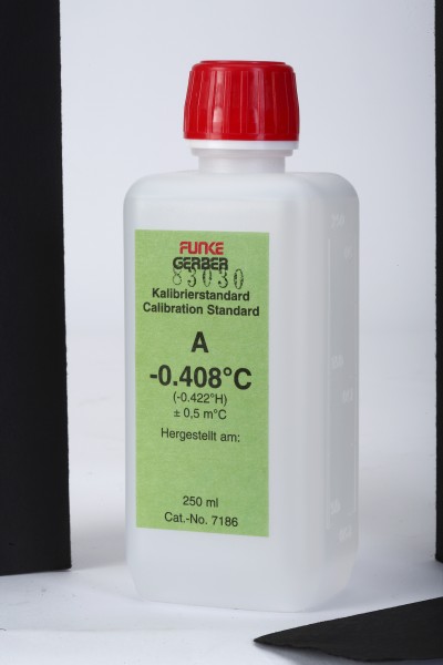 Standard de calibrage „A“-0,408 °C, 250 ml en bouteille PE