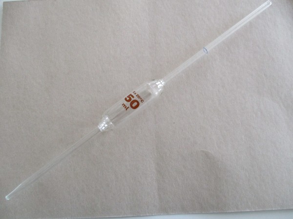 Pipettes volumétriques (à marquage à bague) 50 ml, forme courte, L : 390 mm