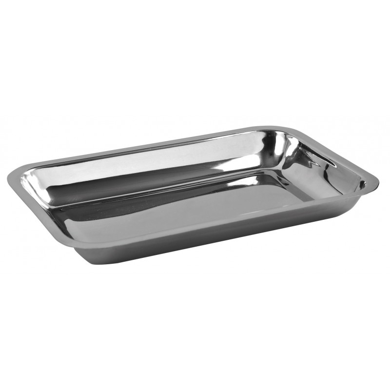 Plateau inox, 28 x 18 x 3 cm