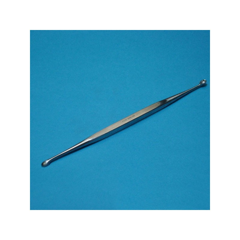 Curette Double Clovis-Vincent, 20cm, 5/6 mm