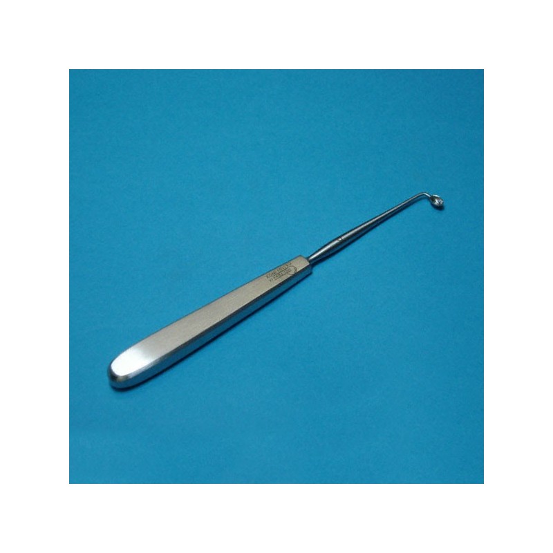 Curette de Moure, à droite, 18 cm, pour ORL