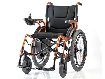 FAUTEUIL ROULANT ÉLECTRIQUE - roulettes arrière 24&quot; avec main courante