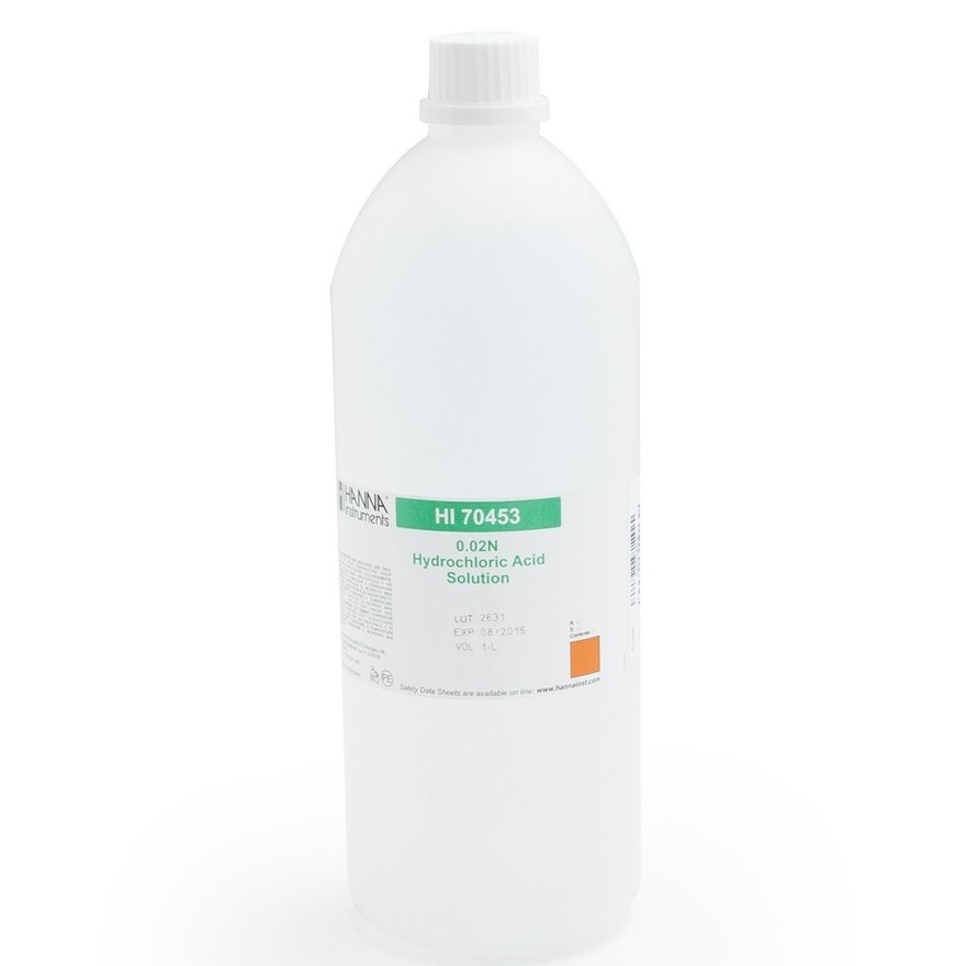 Acide chlorhydrique HCL, 0,02 N, 1L