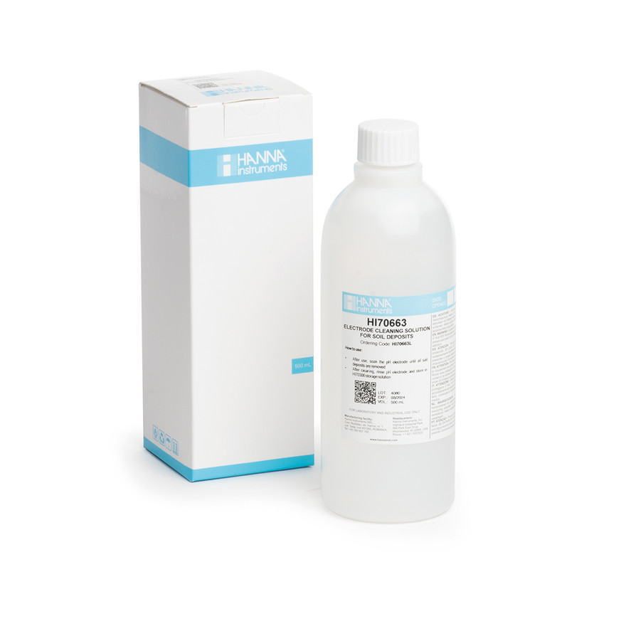 Solution de nettoyage pour électrodes, sols (terre, terreau), bouteille 500 mL