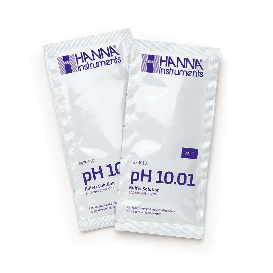 Solution tampon pH 10,01, 25 sachets de 20 mL