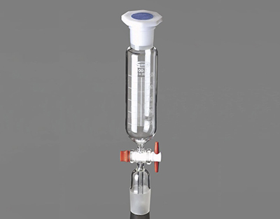 Ampoule de coulée cylindrique Robinet PTFE