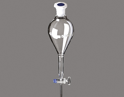 Ampoule GILSON robinet en verre bouchon en plastique GLASSCO