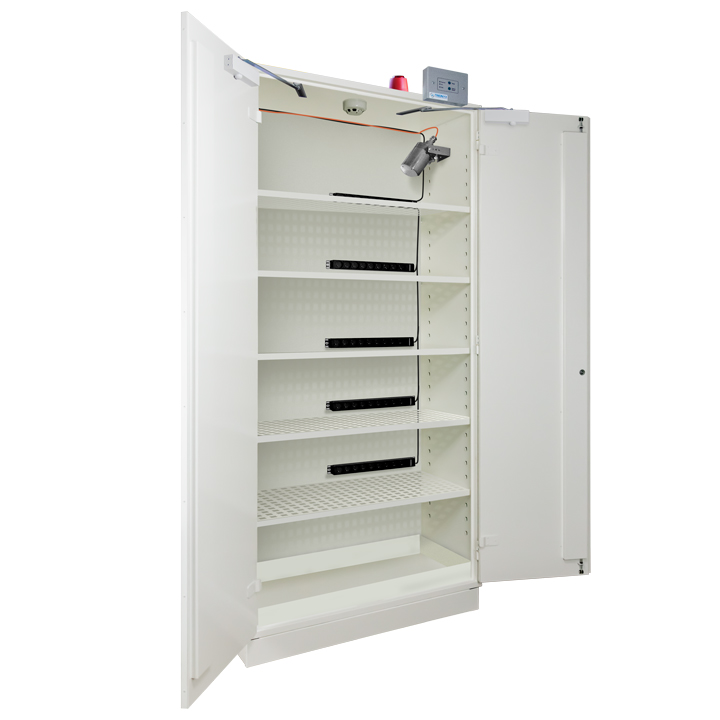 Armoire anti-feu pour batteries lithium