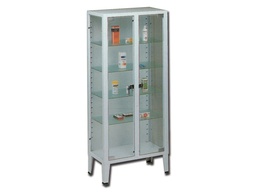 [27905] CABINET - 2 doors - tempered glass