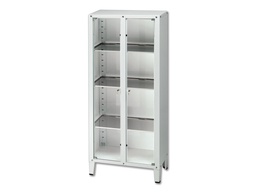 [27899] VALUE CABINET - 2 doors - tempered glass