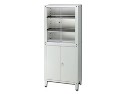 [27902] VALUE CABINET - 4 doors - tempered glass