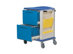 [27492] RECORD HOLDERS TROLLEY 2 large drawers