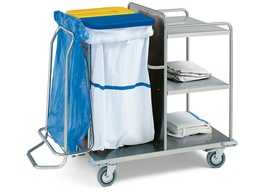 [27465] LAUNDRY TROLLEY - stainless steel