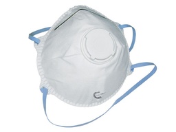 [26006] MASQUE RESPIRATOIRE COQUILLE MOULÉ FFP2 avec valve, filtration 94%, norme EN 149: 2001 + A1: 2009 - boîte de 10