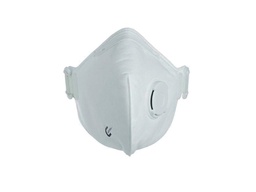 [25671] MASQUE RESPIRATOIRE RABATTABLE À PLAT FFP3 avec valve, filtration minimale 98 %, norme CE - EN 149: 2001 + A1: 2009 - boîte de 10