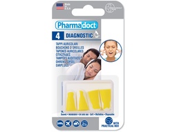 [25372] PHARMADOCT EAR PLUGS - carton of 12 boxes of 4