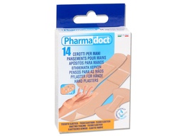 [25314] PHARMADOCT HAND PLASTERS 3 sizes - carton of 12 boxes of 14