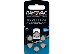 PILES ACOUSTIQUES RAYOVAC - emballage de 6