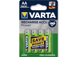 [32236] PILES RECHARGEABLES VARTA POWER PLAY - stilo &quot;AA&quot; - emballage de 4