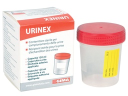 [25987] RÉCIPIENT URINE 120 ml avec boite - stérile - boîte de 100