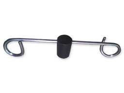 [27849] STAINLESS STEEL SUPPORT - 2 hooks