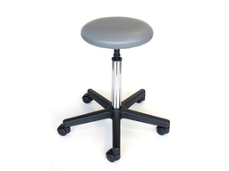 [27953] STOOL - padded seat with castors - grey