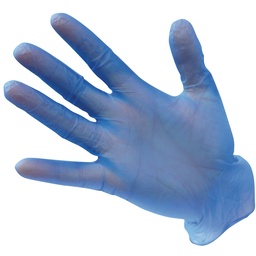 Gants Vinyle Non Poudrés à usage unique - Bleu (100 pièces)