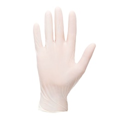 Gants à usage unique Latex Poudré - Blanc (100 pièces)