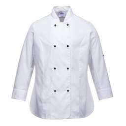 Veste cuisine Femme Rachel Manches Longues - Blanc