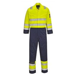 Combinaison HV MODAFLAME - Standard - Jaune/Marine