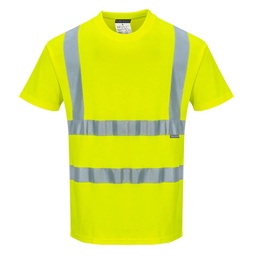 T-shirt Hi-vis MC coton comfort - Long - Jaune